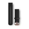 Garmin Óraszíj 20 mm fekete S/M szilikon, rose gold csat (Quick Release) Vivomove HR Okosórához
