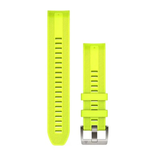Garmin Óraszíj 22 mm neon sárga szilikon (QuickFit), MARQ (Gen 2) Okosórához