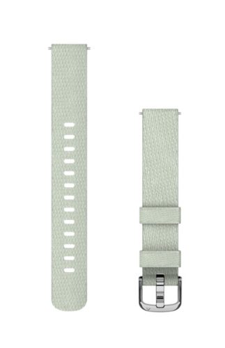 Garmin Óraszíj Lily 2 14mm nylon, zsálya, ezüst csattal (110-175mm) Okosórához