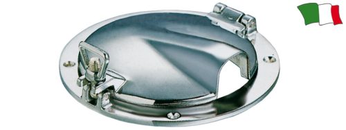 Hubló, GFN, krómozott, lánctároló, vezetővel, 150mm külső átmérő, 130mm nyílás átmérő