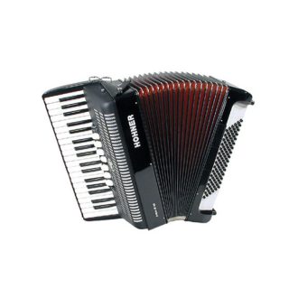   HOHNER ACCORDIONS BRAVO III 96 SILENT KEY BLK zongora harmonika táskával