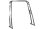 Roll Bar GFN, állítható U modell, polírozott inox, 50 mm átmérő, 100-180 mm állíthatóság, 118 mm külső magasság