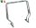 Roll Bar, GFN Rabatabil, rozsdamentes acél, állítható szélesség, 106-156/156-206/206 cm külső hossz, 120 cm külső magasság