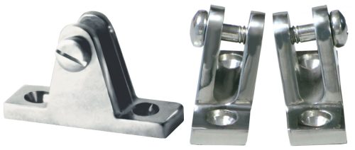 Nautikai tartozék, GFN inox egyenes talp, 55mm x 18mm
