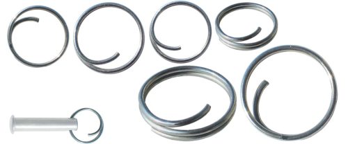 Rögzítőgyűrű GFN, rozsdamentes acél, 10 db-os csomag, Ø 14-30 mm