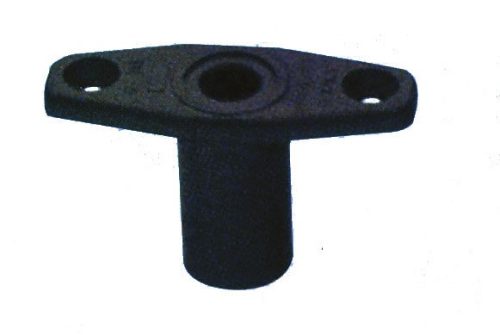 Műanyag Bázis, GFN, napellenző rögzítéshez, fekete, furat Ø 12,5 mm, 28 x 79 mm