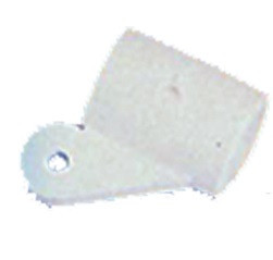 Napellenző Végzáró, GFN, műanyag, fehér, Ø22 mm
