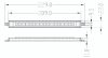 LED szalaglámpa, Műanyag (PVC), Vízálló, 20 cm vezetékkel