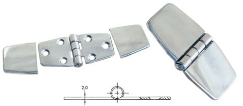 Hajózási Kiegészítő, GFN Inox Balama, AISI 316 Rozsdamentes Acél, 78mm