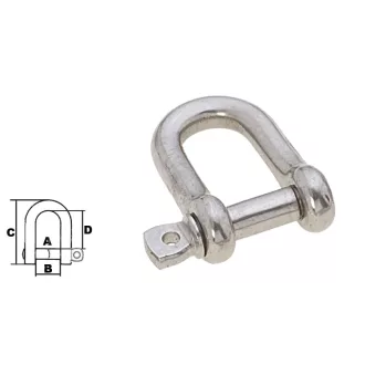   Hajó kötélrögzítő, GFN, Inox (rozsdamentes) 316, félkör alakú