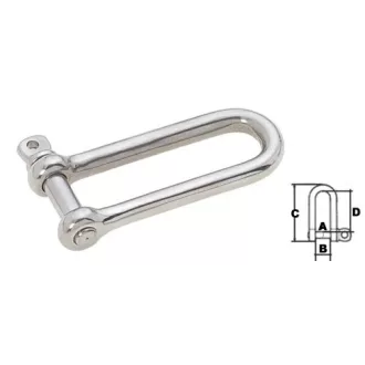 Sekli hosszú 12 mm AISI 316 rozsdamentes acél