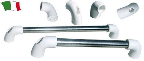 Korlát tartó, GFN, nylon talp, 30 mm csőhöz