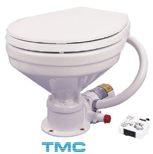 Elektromos WC, TMC, műanyag ülőkével és fedéllel, hajóra