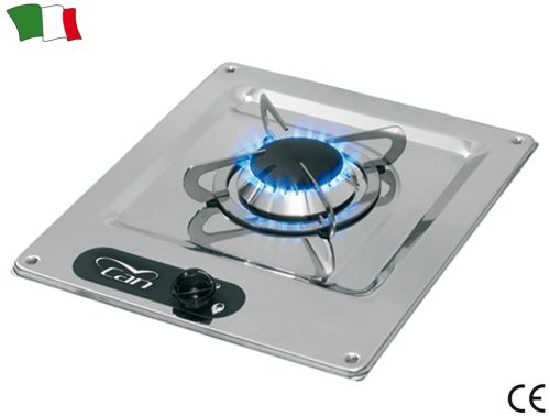 Beépíthető inox gáztűzhely, GFN, 1 égős, 1750W, 320x285 mm