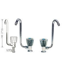 Kromozott Kézi Csaptelep 10 mm
