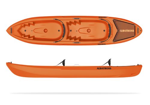 Kajak, kétszemélyes, Albatross, HDPE, UV-védett, ütésálló