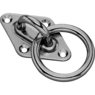 Vonószem inox karikával 5x30 mm