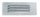 Inox Rectangularis Szellőző 127x65 mm