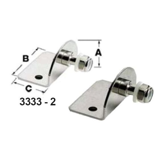 Gázrugó rögzítőlemezek 30x50x30mm