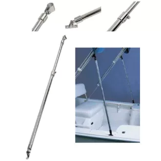 Bimini tartó cső teleszkópos inox 75/120 cm