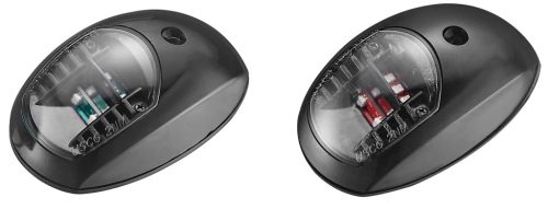 Oldalsó navigációs lámpák LED, Piros-zöld, 12V, Piros 0,9W, Zöld 0,9W