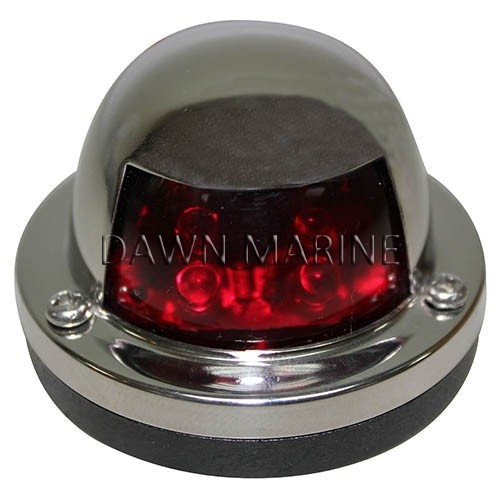 Fény LED piros 112,5° inox