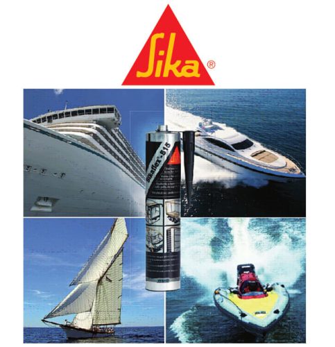 Adezív Sikaflex 515, multifunkcionális, hajóépítési, elasztomer, gyors eltávolítás, időjárásálló