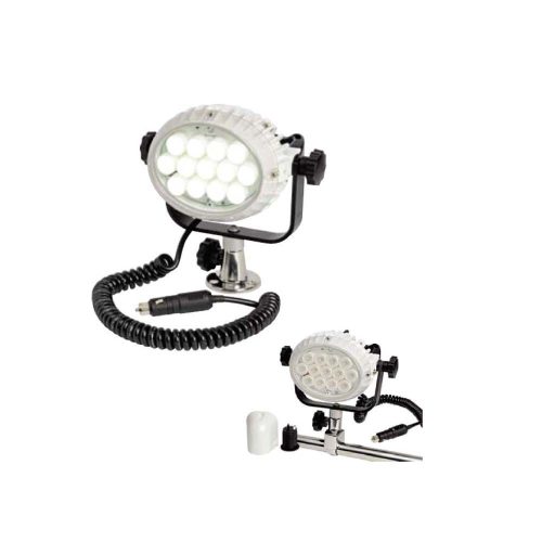 LED Reflektorfény, Night Eye, Alumínium ötvözet + ABS + Rozsdamentes acél, Fehér, 13 x CREE LED, 50.000 óra, IP66