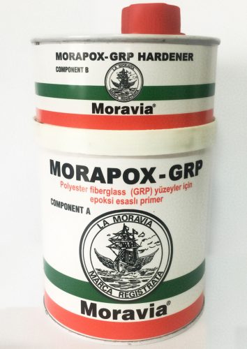 Primer alapozó acélhoz és poliészter felületekhez, MORAVIA, kétkomponensű, epoxi bázisú, gyorsan száradó