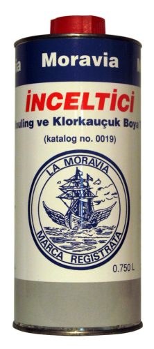 Hígító, MORAVIA, Klórozott gumi és algagátló festékekhez