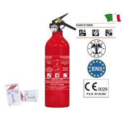  Poroltó tűzoltó készülék, GFN, Rina omologat, 1 kg, 8A - 34 B - C