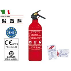   Hajózási porral oltó készülék, GFN, könnyű alumínium ötvözet henger, M.E.D. 96/98 EC 0497/09, EN3/1994 CE 1370 P.E.D. 97/23 EC szabványok