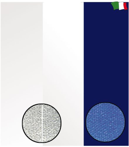 Biminitop és Ponyva Anyag Eco Pro, GFN, PVC bevonatos poliészter, UV álló, tűzgátló, penészálló, 180 cm széles, Fehér
