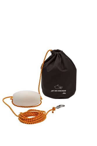 Horgony szett jet skihez, EVAL, 600D PU bevonatos szövet táskával, 16kg, 7,3m, 6mm, polipropilén kötél, PVC úszó, rozsdamentes acél forgó horog