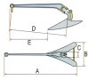 Horgony, CQR Pflugs. 16kg