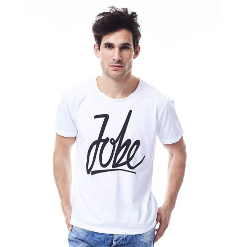 Jobe Script T-shirt Men White