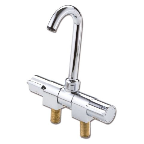 Csaptelep, Messing króm, 18cm, hideg-meleg