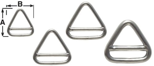 Hajózási Kiegészítő, GFN Háromszög Inox Karika, AISI 316
