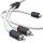 RCA Splitter kábel, DS18 MOFCR-1F2M Marine, 1 W, 2 M