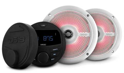 Tengeri rádió és hangszóró szett, DS18 Smart Sound Set, vízálló, fehér