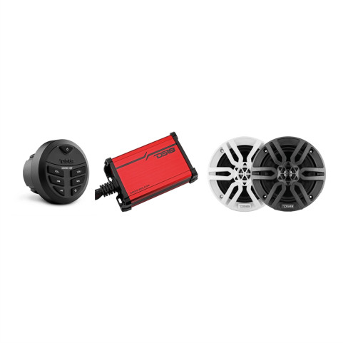 Audio szett, DS18 Audio Power Set, marine, fehér