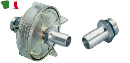 Átlátszó Ütésálló Szűrő 16 mm-es Csatlakozással
