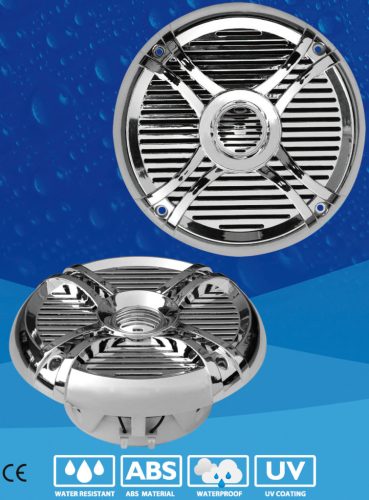 Hangszóró, GFN, Vízálló, Króm rácsos, 80/120W, 90/91 dB, 80-20kHz