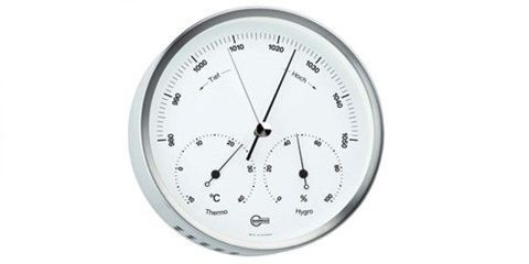Navigációs és hajózási műszer, BARIGO Steel Wetterstation 100, acél