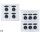 Elektromos Panel, GFN, Vízálló 6 Kapcsolós, 12V, 15A, IP65