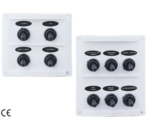 Elektromos Panel, GFN, Vízálló 6 Kapcsolós, 12V, 15A, IP65