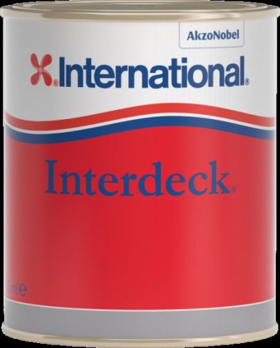 Fedélzeti festék, Interdeck 750ml, 1-K poliuretán, csúszásmentes, szürke 289