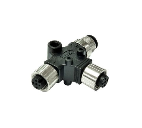 NMEA 2000 T-csatlakozó, apa/anya + anya