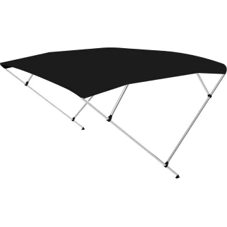 Bimini tető dupla keret fekete 225x150-170x129 cm