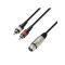 ADAM HALL K3YFCC0100 2 x RCA (činč)-XLR női 1 m Y kábel
